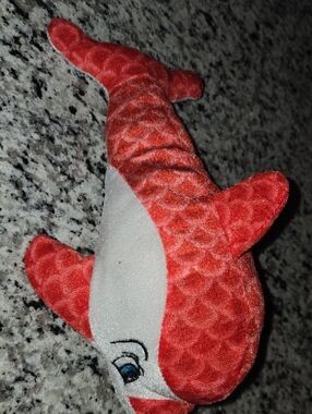 Red Plush Shamu Dolphin Toy